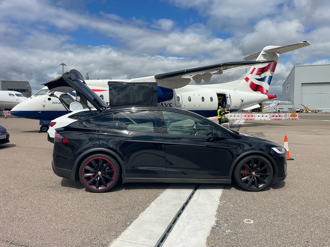 Tesla X luxury executive car